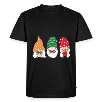 Noël Noël Gnomies - T-shirt Premium bio Homme - noir - Devant - Nico (187cm)