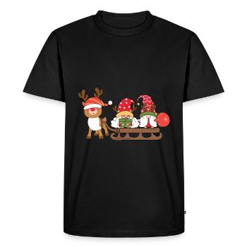 Noël Noël Gnomies - T-shirt Premium bio Homme - noir - Devant - Nico (187cm)