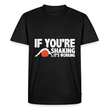 Si vous tremblez, ça marche 3 - T-shirt Premium bio Homme - noir - Devant - Nico (187cm)