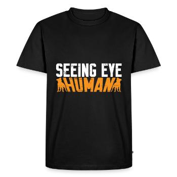 Seeing Eye Human 10 - Men's Premium Organic T-Shirt - black - Front - Nico (187cm)