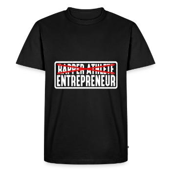 Rapper Athlete Entrepreneur 23 - Men's Premium Organic T-Shirt - black - Front - Nico (187cm)