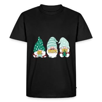 Noël Noël Gnomies - T-shirt Premium bio Homme - noir - Devant - Nico (187cm)