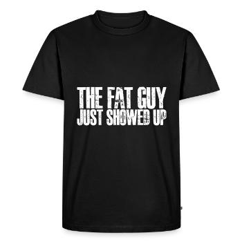 Le gros gars vient d’arriver 3 - T-shirt Premium bio Homme - noir - Devant - Nico (187cm)