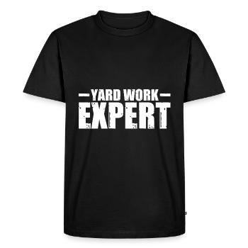 Expert en travaux de jardinage 24 - T-shirt Premium bio Homme - noir - Devant - Nico (187cm)