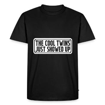 The Cool Twins Just Showed Up 27 - Men's Premium Organic T-Shirt - black - Front - Nico (187cm)