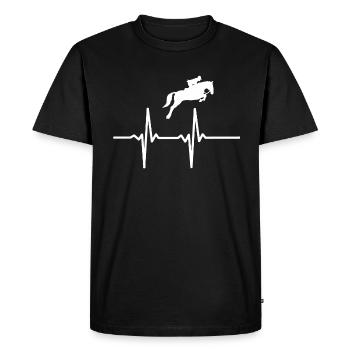 Cavalier cavalier dressage cavalier - T-shirt Premium bio Homme - noir - Devant - Nico (187cm)