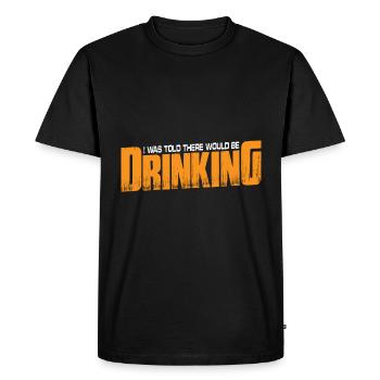 On m’a dit qu’il y aurait 27 - T-shirt Premium bio Homme - noir - Devant - Nico (187cm)