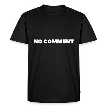 No comment - Men's Premium Organic T-Shirt - black - Front - Nico (187cm)