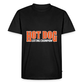 Champion de la consommation de hot-dogs 11 - T-shirt Premium bio Homme - noir - Devant - Nico (187cm)