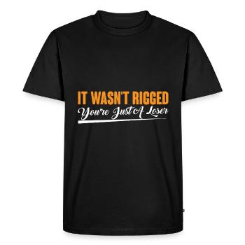 Ce n’était pas truqué Tu n’es qu’un perdant 8 - T-shirt Premium bio Homme - noir - Devant - Nico (187cm)