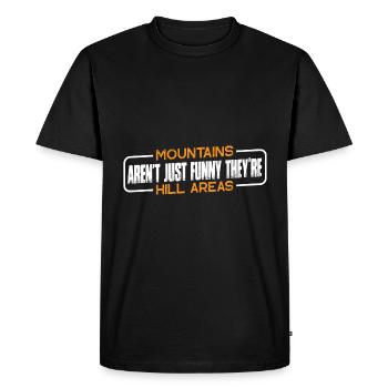 Les montagnes ne sont pas seulement drôles, ce sont des zones de collines 7 - T-shirt Premium bio Homme - noir - Devant - Nico (187cm)
