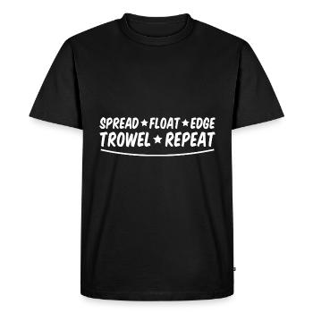 Truelle de bord flottant étalée Répéter 2 - T-shirt Premium bio Homme - noir - Devant - Nico (187cm)