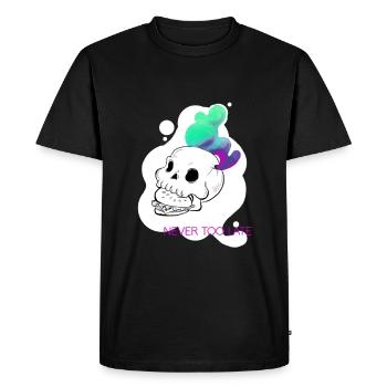Skull Design streetwear collection Illustration - Men's Premium Organic T-Shirt - black - Front - Nico (187cm)