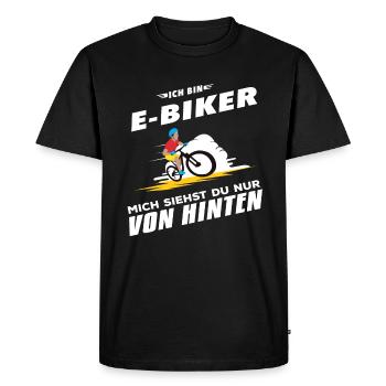E-Bike E-Bike E Bike Vélo Vélo Cadeau - T-shirt Premium bio Homme - noir - Devant - Nico (187cm)