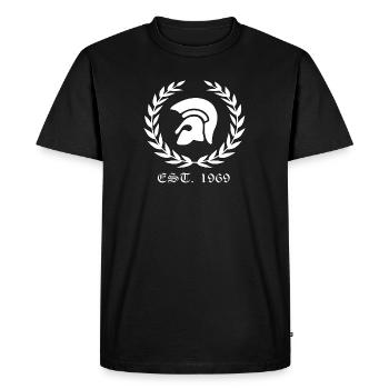 Chemise de la classe ouvrière de Trojan Skinheads Punk Oi 1969 - T-shirt Premium bio Homme - noir - Devant - Nico (187cm)