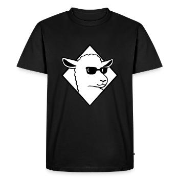 sheep - Men's Premium Organic T-Shirt - black - Front - Nico (187cm)