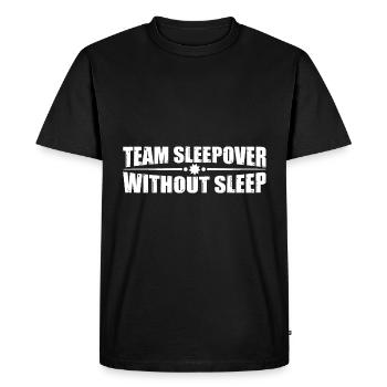 Team Sleepover Without Sleep 4 - Men's Premium Organic T-Shirt - black - Front - Nico (187cm)