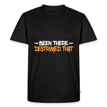 Été là détruit que 15 - T-shirt Premium bio Homme - noir - Devant - Nico (187cm)