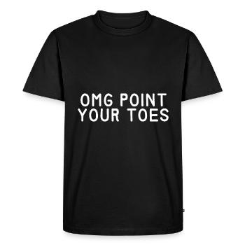 Omg pointez vos orteils 6 - T-shirt Premium bio Homme - noir - Devant - Nico (187cm)