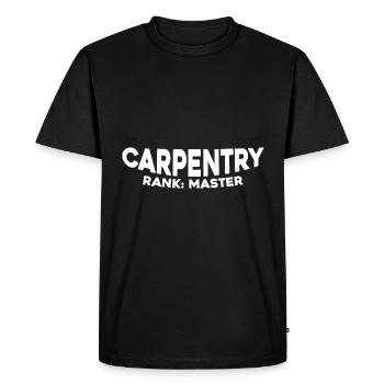 Maître de rang de menuiserie - T-shirt Premium bio Homme - noir - Devant - Nico (187cm)