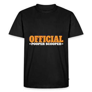 Pooper Scooper officiel 33 - T-shirt Premium bio Homme - noir - Devant - Nico (187cm)