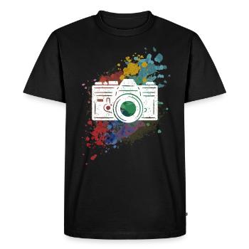 Photographie Photographe Photographe Photos Photographe - T-shirt Premium bio Homme - noir - Devant - Nico (187cm)