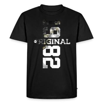 44E ANNIVERSAIRE ORIGINAL DE COOL 1982 - T-shirt Premium bio Homme - noir - Devant - Nico (187cm)
