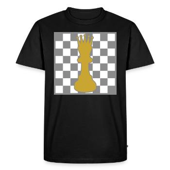 Joueur d'Échecs Jeu d'Échecs Échec - T-shirt Premium bio Homme - noir - Devant - Nico (187cm)
