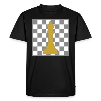 Joueur d'Échecs Jeu d'échecs échec - T-shirt Premium bio Homme - noir - Devant - Nico (187cm)