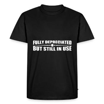 Fully Depreciated But Still In Use 12 - Men's Premium Organic T-Shirt - black - Front - Nico (187cm)
