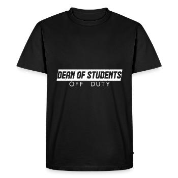 Doyen des étudiants en congé - T-shirt Premium bio Homme - noir - Devant - Nico (187cm)