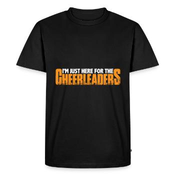 Je suis juste là pour les pom-pom girls 11 - T-shirt Premium bio Homme - noir - Devant - Nico (187cm)