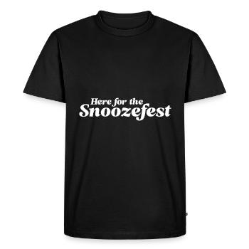Ici pour la sieste - T-shirt Premium bio Homme - noir - Devant - Nico (187cm)