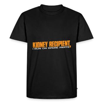 Receveur de rein, je cours sur des pièces de rechange 14 - T-shirt Premium bio Homme - noir - Devant - Nico (187cm)