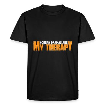 Les drames coréens sont ma thérapie 7 - T-shirt Premium bio Homme - noir - Devant - Nico (187cm)