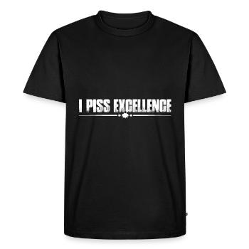 I Piss Excellence 7 - T-shirt Premium bio Homme - noir - Devant - Nico (187cm)