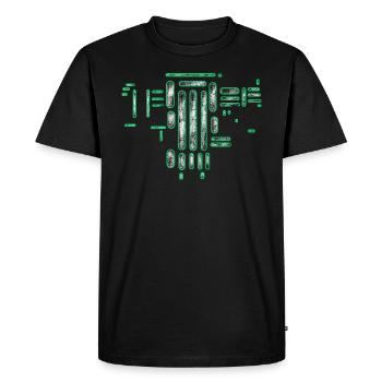 Vintage de science-fiction - T-shirt Premium bio Homme - noir - Devant - Nico (187cm)