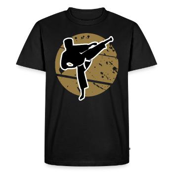 Karate Combat Sport - Men's Premium Organic T-Shirt - black - Front - Nico (187cm)