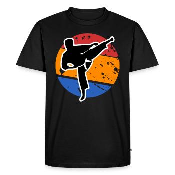 Karate Combat Sport - Men's Premium Organic T-Shirt - black - Front - Nico (187cm)