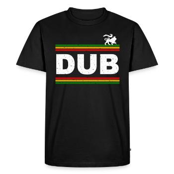 Dub Lion - T-shirt Premium bio Homme - noir - Devant - Nico (187cm)