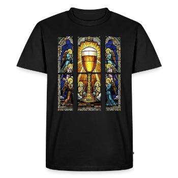 Églises Vitrine Bière Fête des hommes Ascension - T-shirt Premium bio Homme - noir - Devant - Nico (187cm)