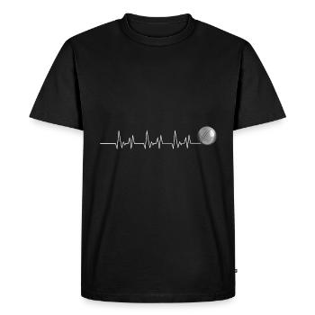 Petanque Passion Bowls - Men's Premium Organic T-Shirt - black - Front - Nico (187cm)