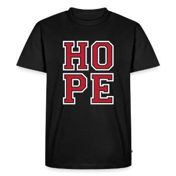 Espoir - T-shirt Premium bio Homme - noir - Devant - Nico (187cm)