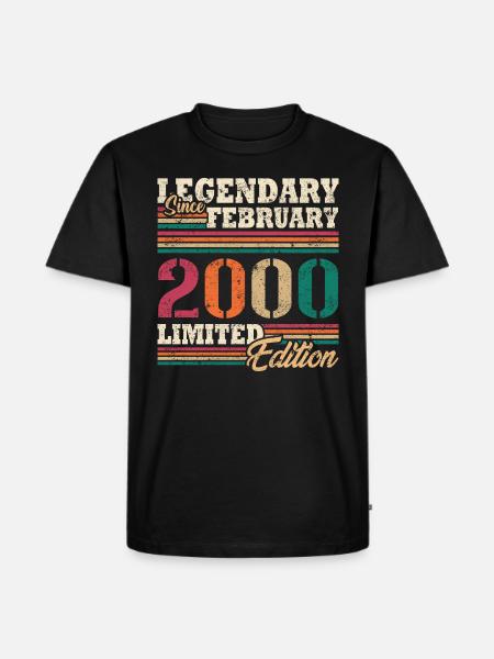 Legendary February 2000 limited edition - Men's Premium Organic T-Shirt - black