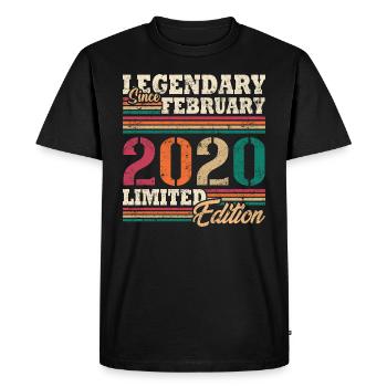 Légendaire Février 2020 édition limitée - T-shirt Premium bio Homme - noir - Devant - Nico (187cm)
