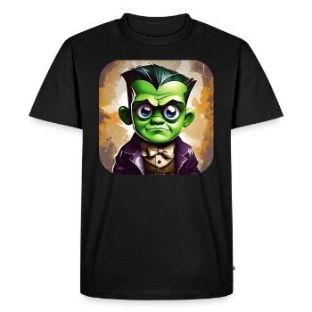 Green Monster - Men's Premium Organic T-Shirt - black - Front - Nico (187cm)