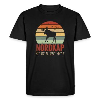 Norway Norway Norge Scandinavia North Cape - Men's Premium Organic T-Shirt - black - Front - Nico (187cm)