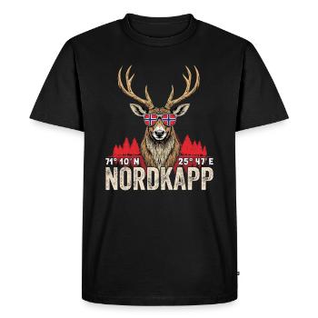 Norway Norway Norge Scandinavia North Cape - Men's Premium Organic T-Shirt - black - Front - Nico (187cm)