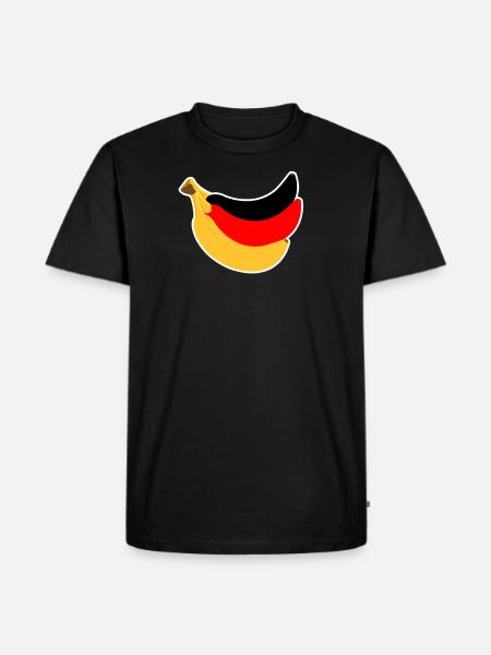 Banana Repubblica di Germania - Maglietta ecologica premium da uomo - nero