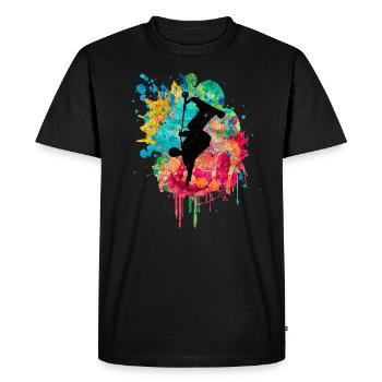 stuntscooter kickscooter scooter kick scooter eroller - T-shirt Premium bio Homme - noir - Devant - Nico (187cm)